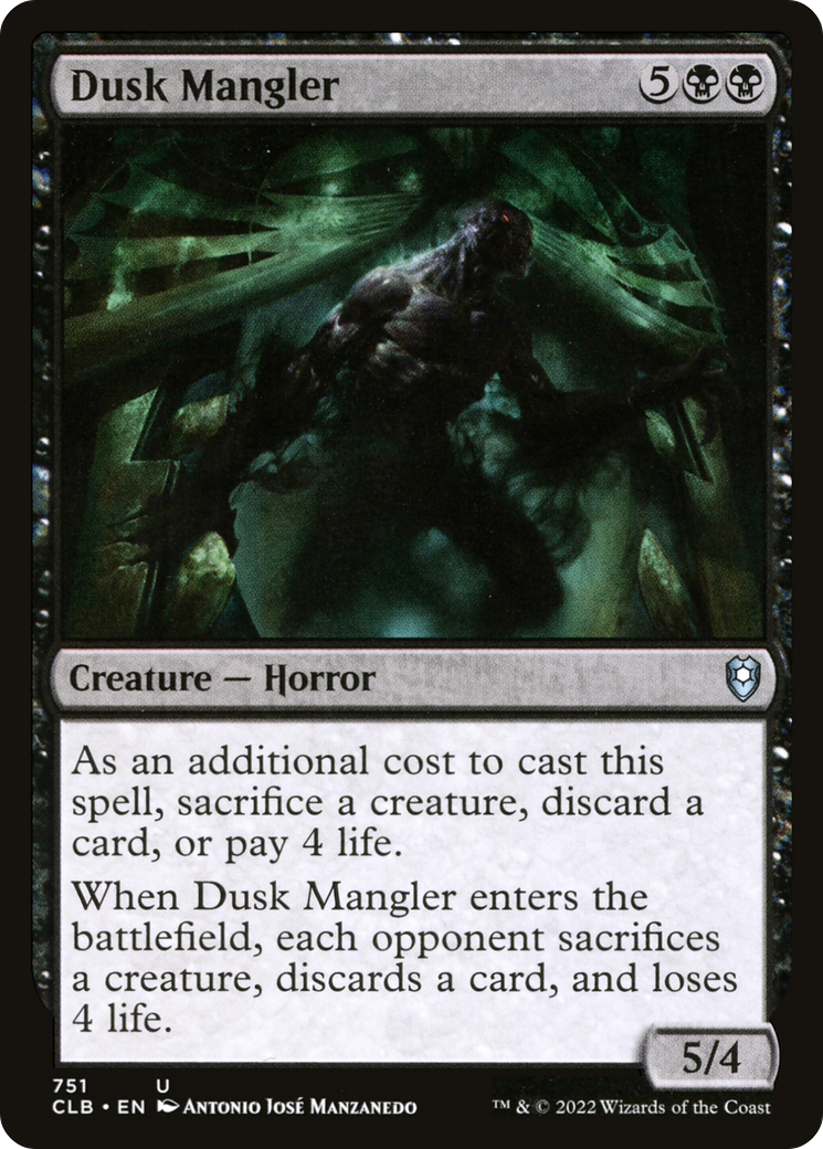 Dusk Mangler [Commander Legends: Battle for Baldur's Gate] | Grognard Games