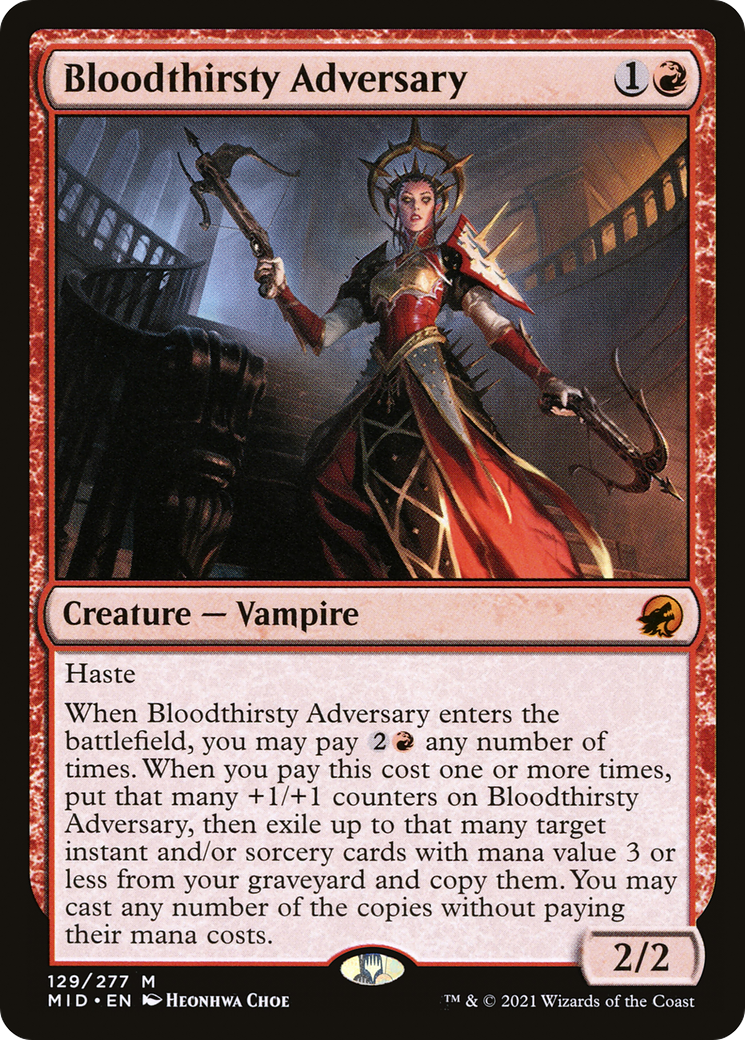 Bloodthirsty Adversary [Innistrad: Midnight Hunt] | Grognard Games