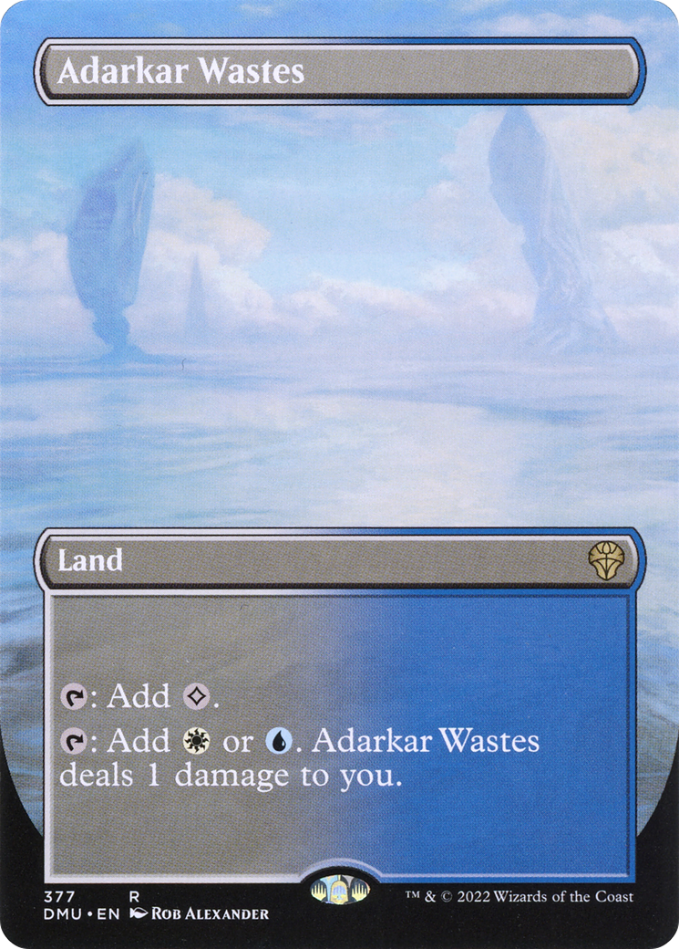 Adarkar Wastes (Borderless Alternate Art) [Dominaria United] | Grognard Games