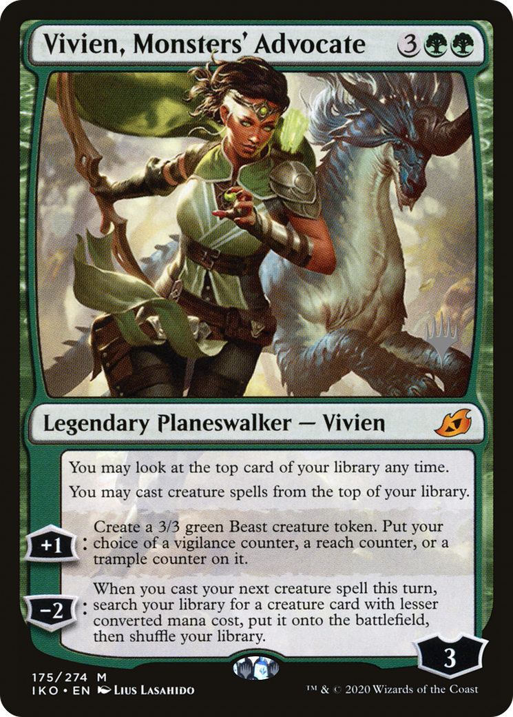 Vivien, Monsters' Advocate (Promo Pack) [Ikoria: Lair of Behemoths Promos] | Grognard Games