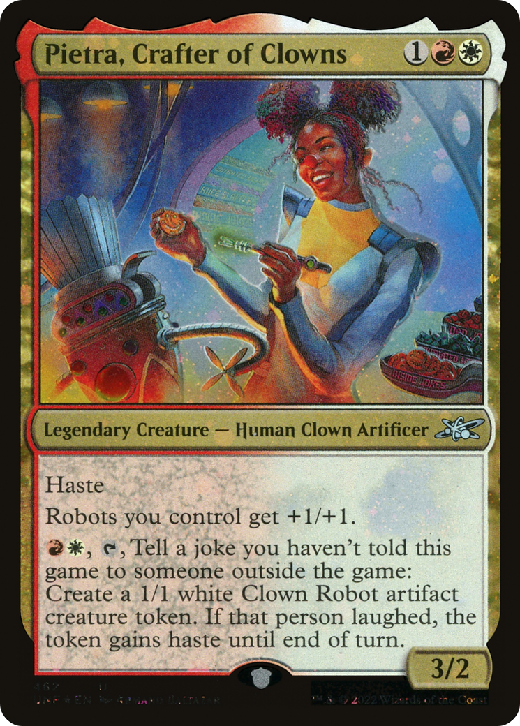 Pietra, Crafter of Clowns (Galaxy Foil) [Unfinity] | Grognard Games