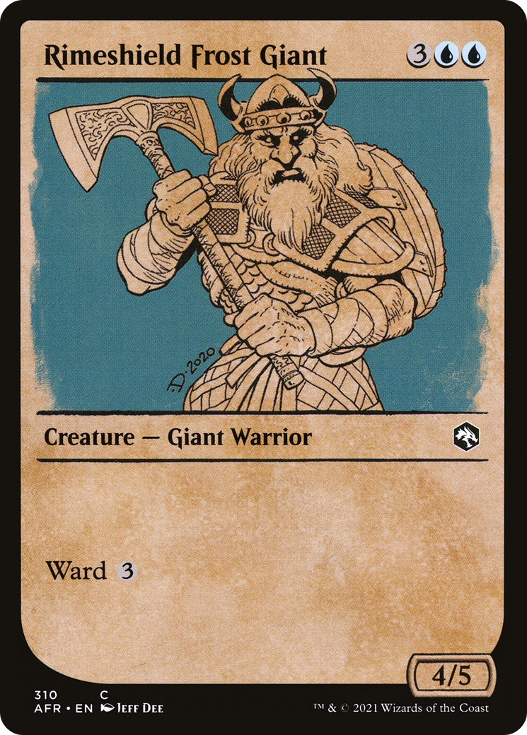 Rimeshield Frost Giant (Showcase) [Dungeons & Dragons: Adventures in the Forgotten Realms] | Grognard Games