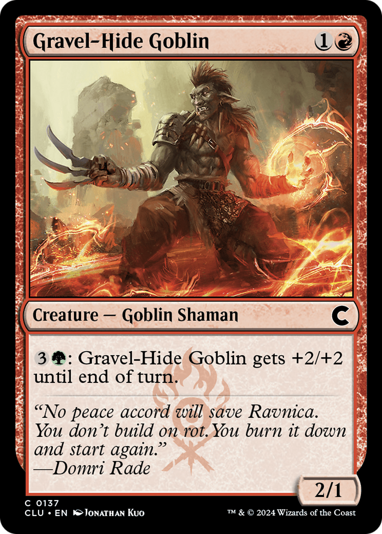 Gravel-Hide Goblin [Ravnica: Clue Edition] | Grognard Games