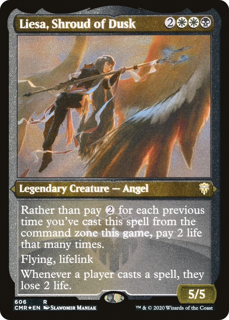 Liesa, Shroud of Dusk (Etched) [Commander Legends] | Grognard Games