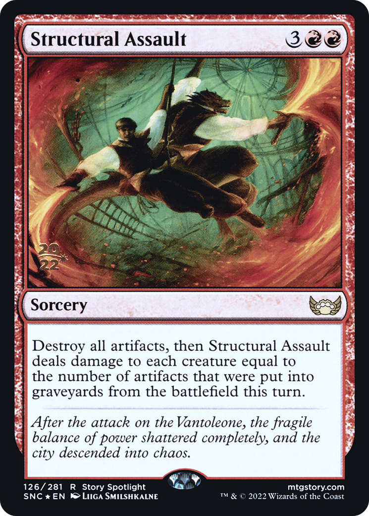 Structural Assault [Streets of New Capenna Prerelease Promos] | Grognard Games