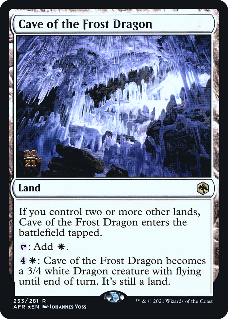 Cave of the Frost Dragon [Dungeons & Dragons: Adventures in the Forgotten Realms Prerelease Promos] | Grognard Games