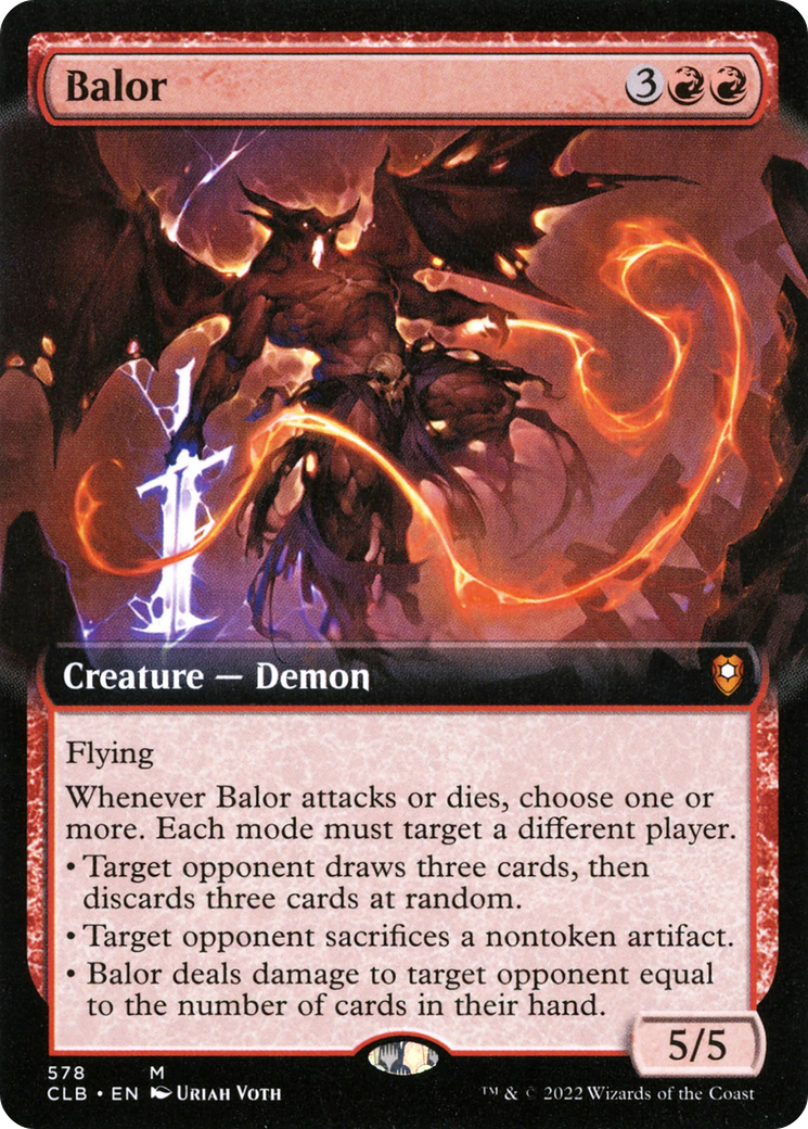 Balor (Extended Art) [Commander Legends: Battle for Baldur's Gate] | Grognard Games