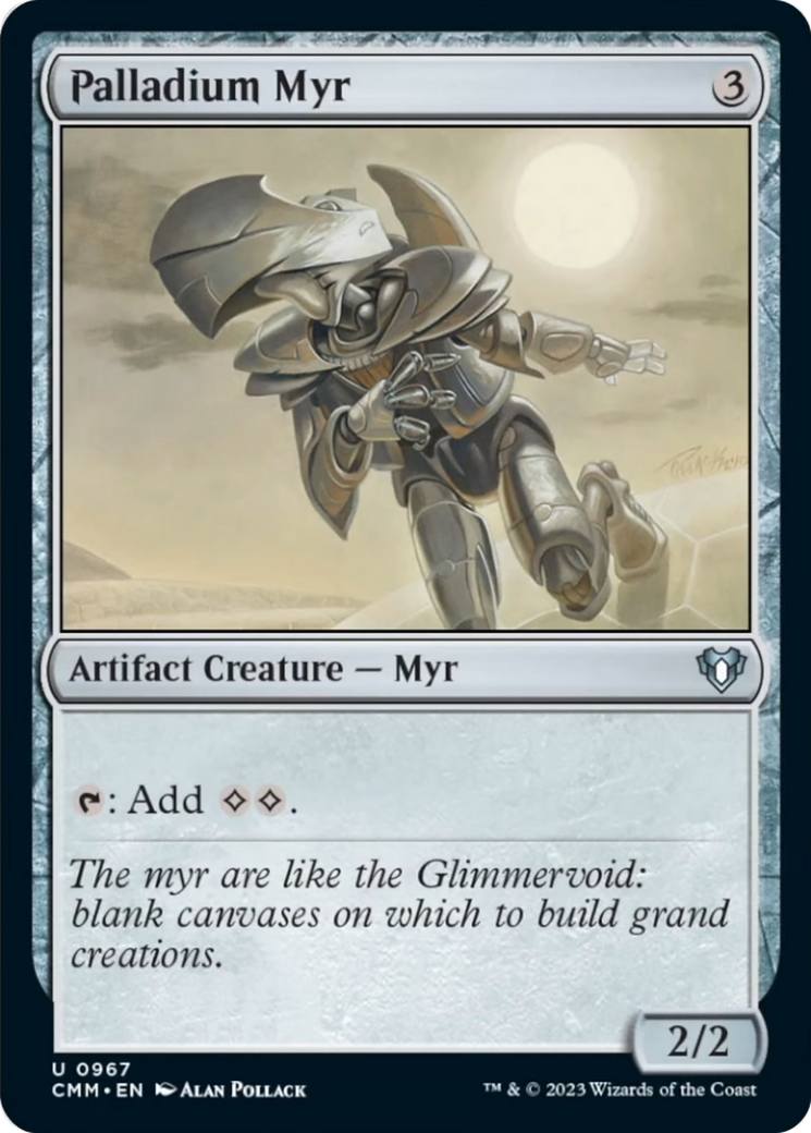 Palladium Myr [Commander Masters] | Grognard Games