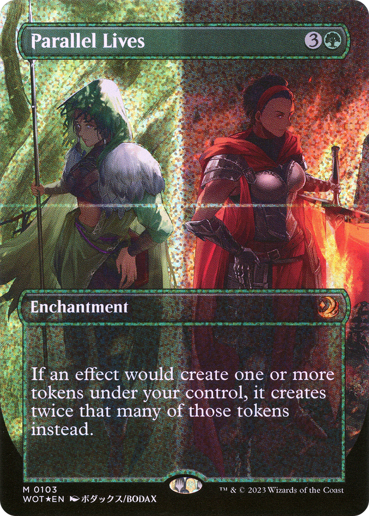 Parallel Lives (Anime Borderless) (Confetti Foil) [Wilds of Eldraine: Enchanting Tales] | Grognard Games