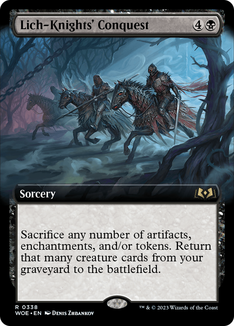 Lich-Knights' Conquest (Extended Art) [Wilds of Eldraine] | Grognard Games