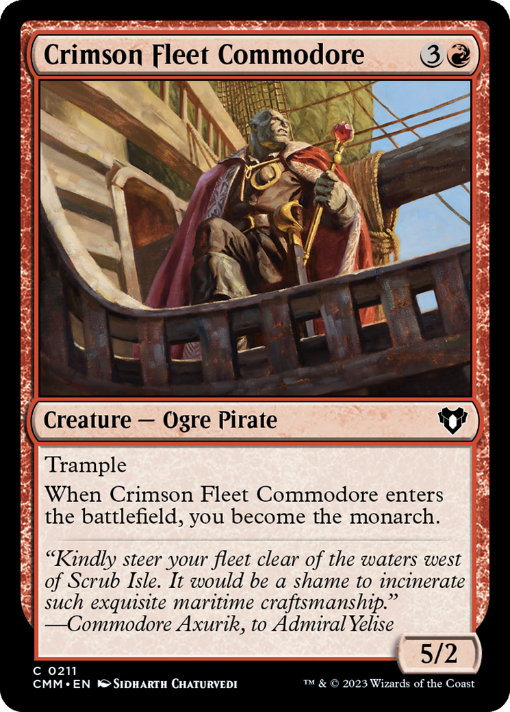 Crimson Fleet Commodore [Commander Masters] | Grognard Games