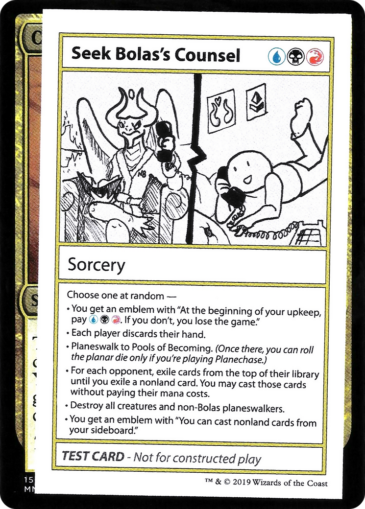 Seek Bolas's Counsel (2021 Edition) [Mystery Booster Playtest Cards] | Grognard Games