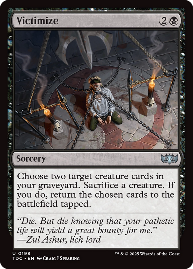 Victimize [Tarkir: Dragonstorm Commander] | Grognard Games