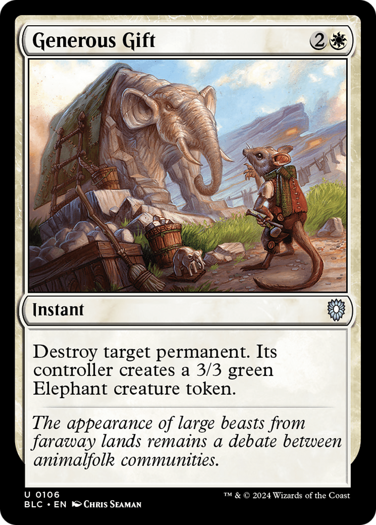 Generous Gift [Bloomburrow Commander] | Grognard Games