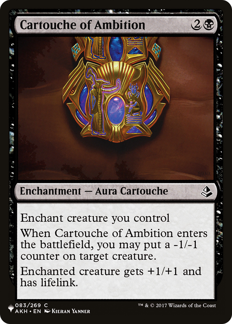 Cartouche of Ambition [The List] | Grognard Games