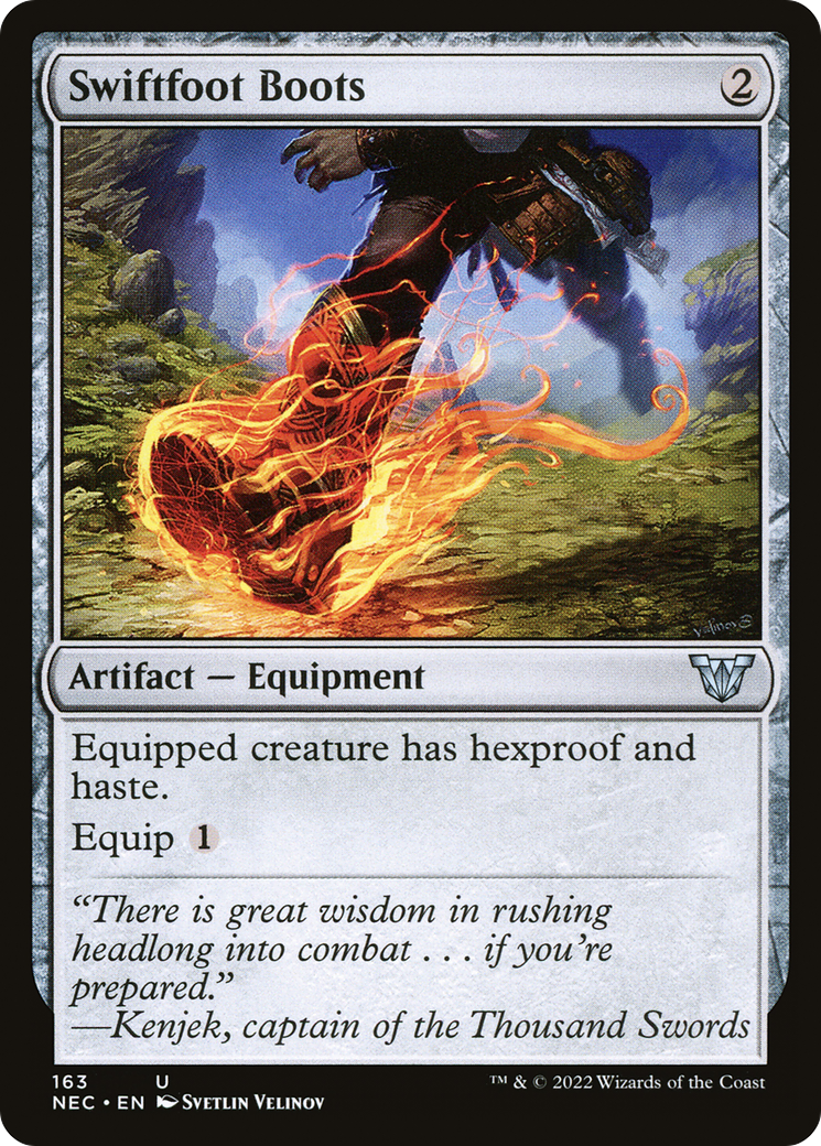Swiftfoot Boots [Kamigawa: Neon Dynasty Commander] | Grognard Games