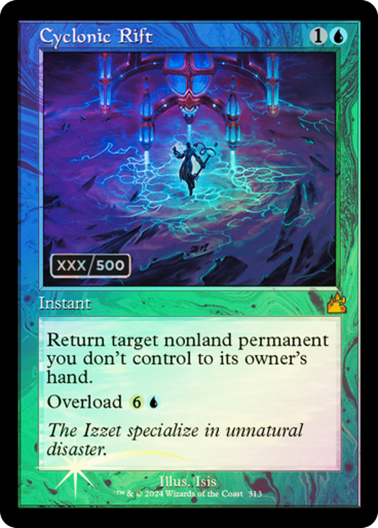 Cyclonic Rift (Retro) (Serialized) [Ravnica Remastered] | Grognard Games