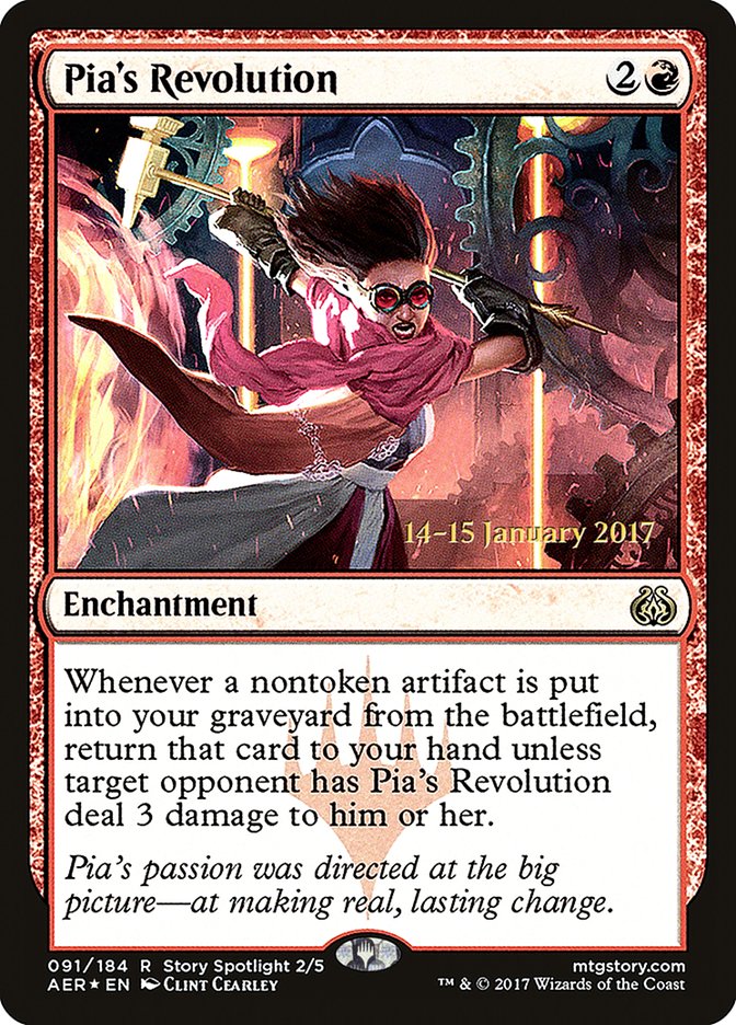 Pia's Revolution [Aether Revolt Prerelease Promos] | Grognard Games