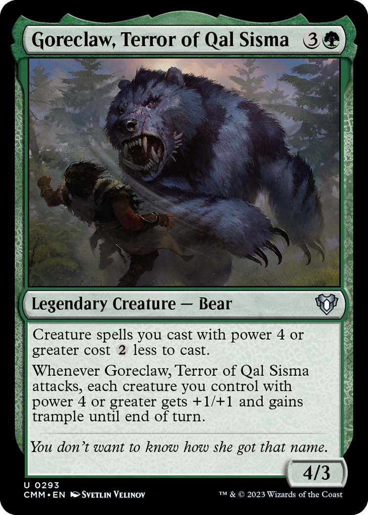 Goreclaw, Terror of Qal Sisma [Commander Masters] | Grognard Games