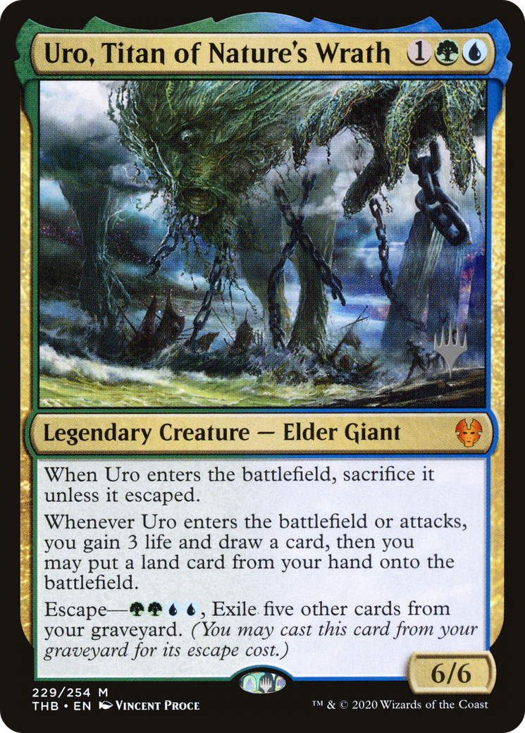 Uro, Titan of Nature's Wrath (Promo Pack) [Theros Beyond Death Promos] | Grognard Games
