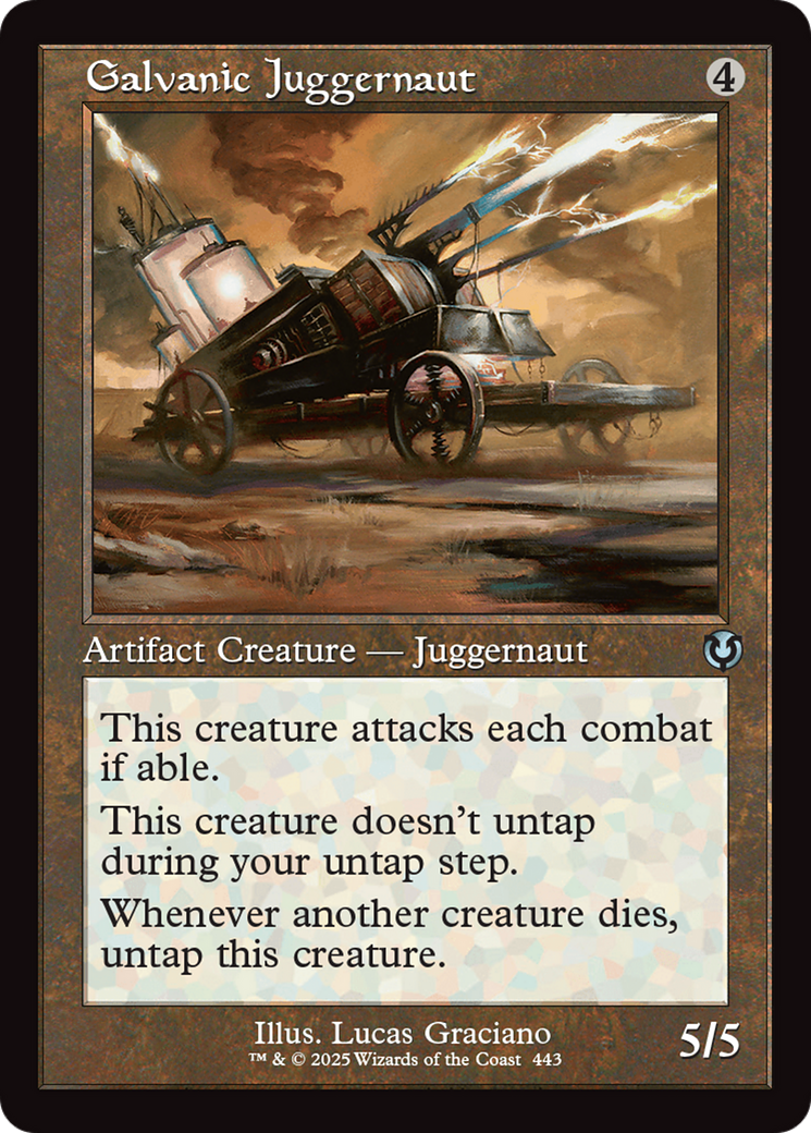 Galvanic Juggernaut (Retro Frame) [Innistrad Remastered] | Grognard Games