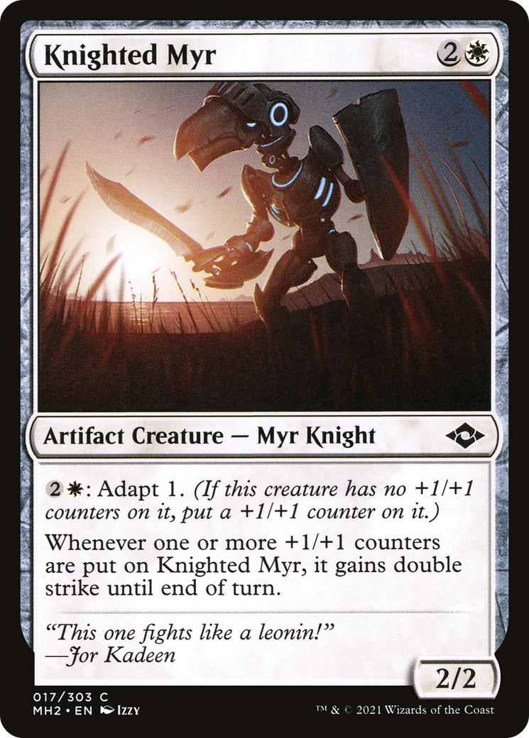 Knighted Myr [Modern Horizons 2] | Grognard Games