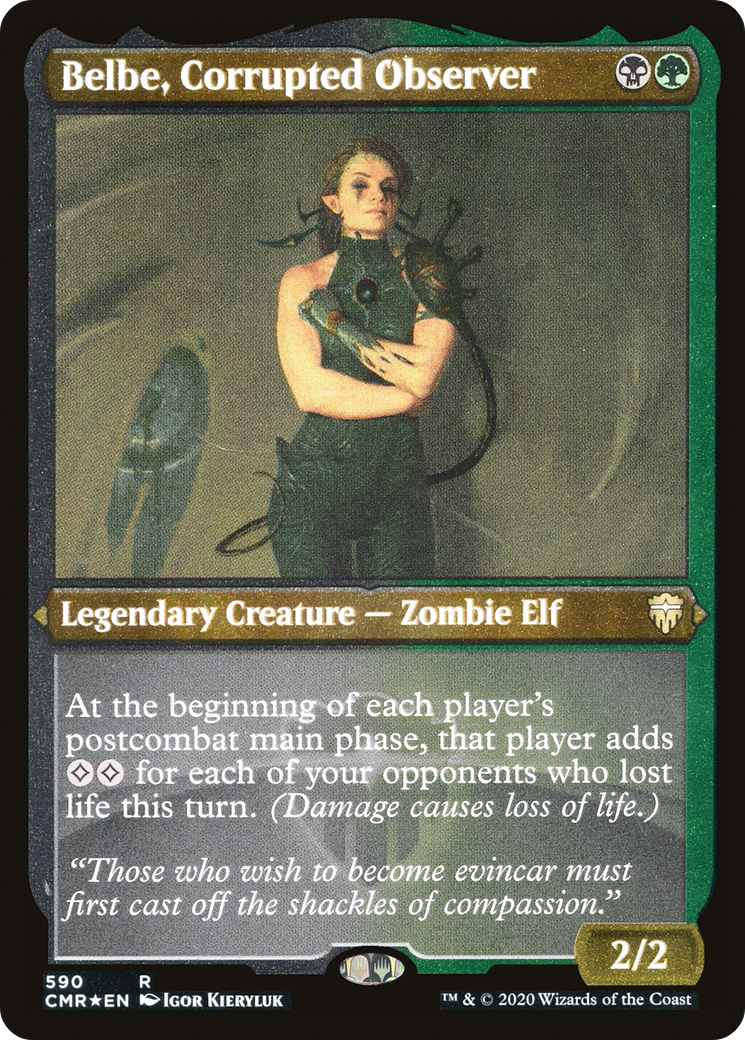 Belbe, Corrupted Observer (Etched) [Commander Legends] | Grognard Games
