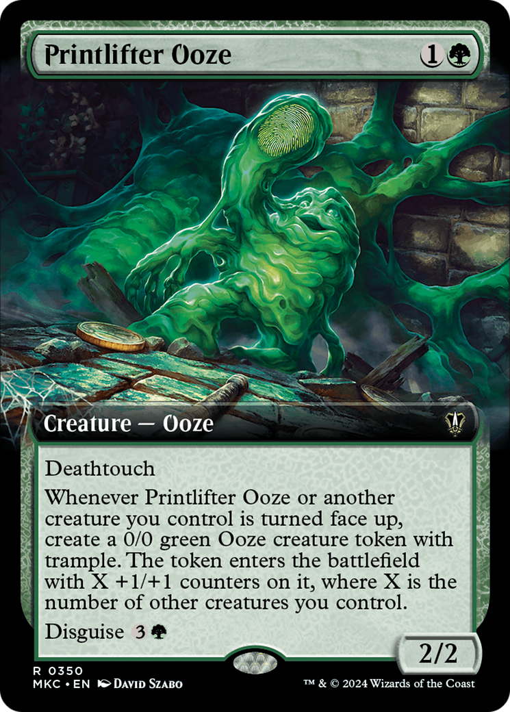 Printlifter Ooze (Extended Art) [Murders at Karlov Manor Commander] | Grognard Games