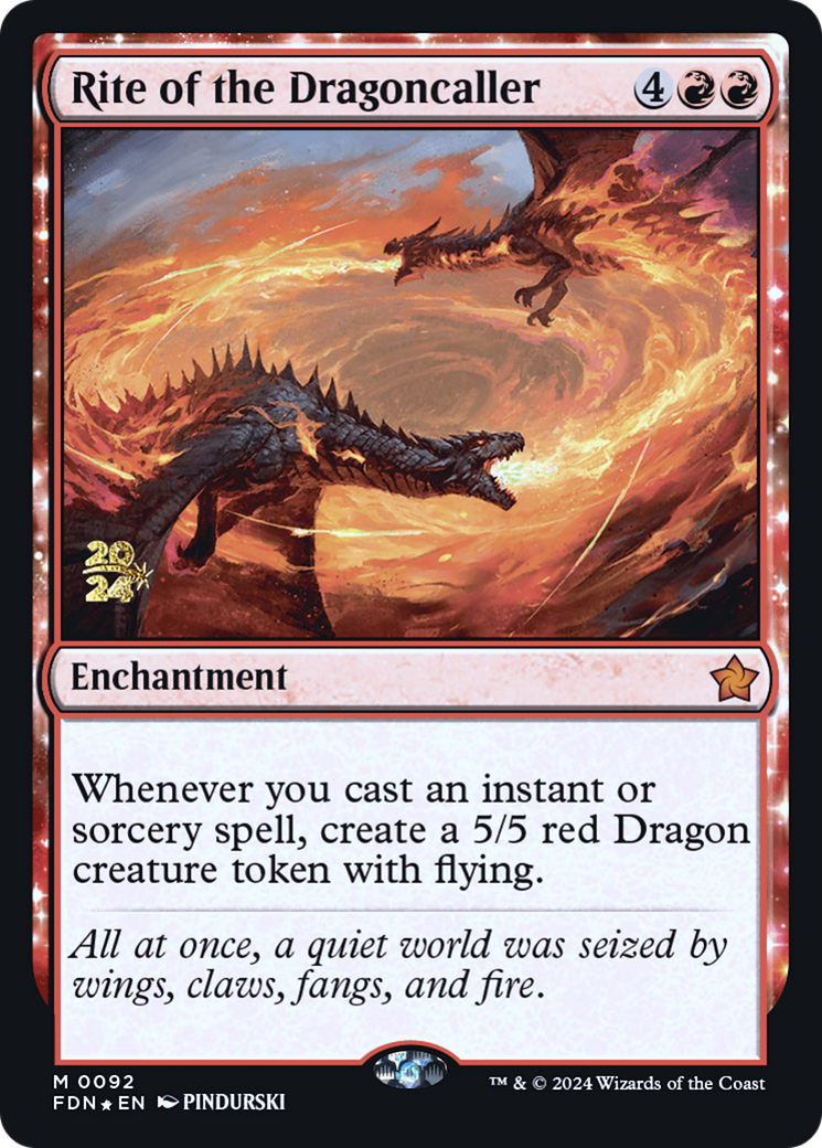 Rite of the Dragoncaller [Foundations Prerelease Promos] | Grognard Games