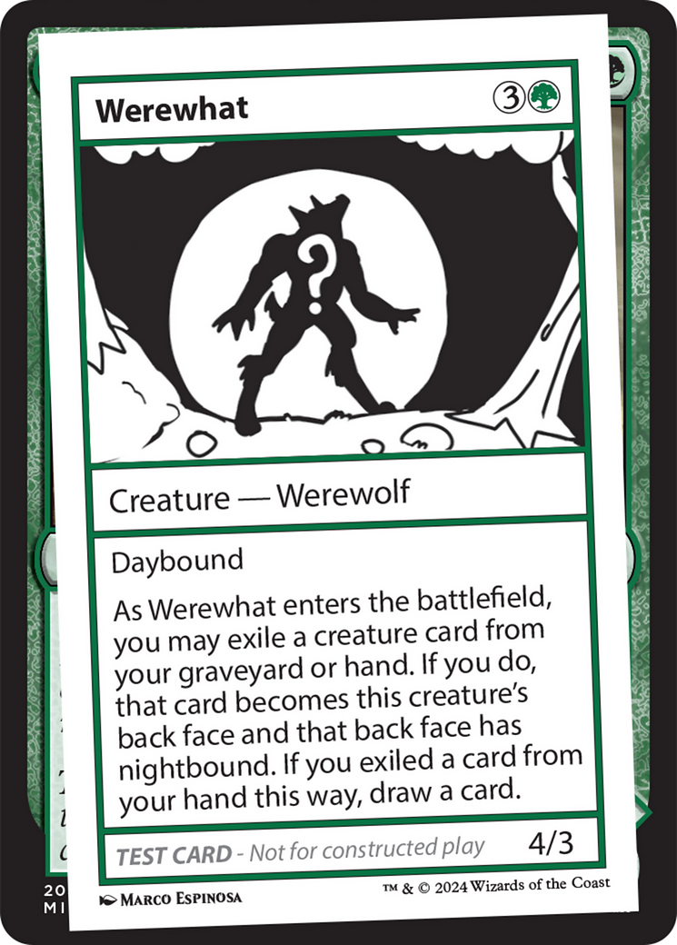 Werewhat [Mystery Booster 2 Playtest Cards] | Grognard Games