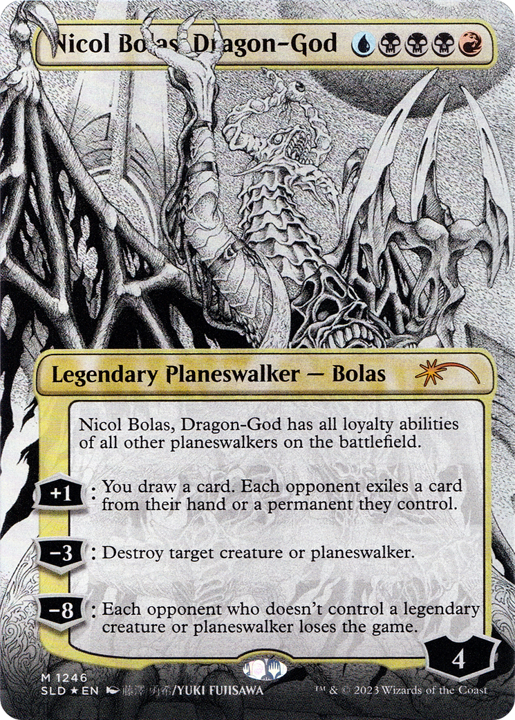 Nicol Bolas, Dragon-God (Borderless) [Secret Lair Drop Series] | Grognard Games