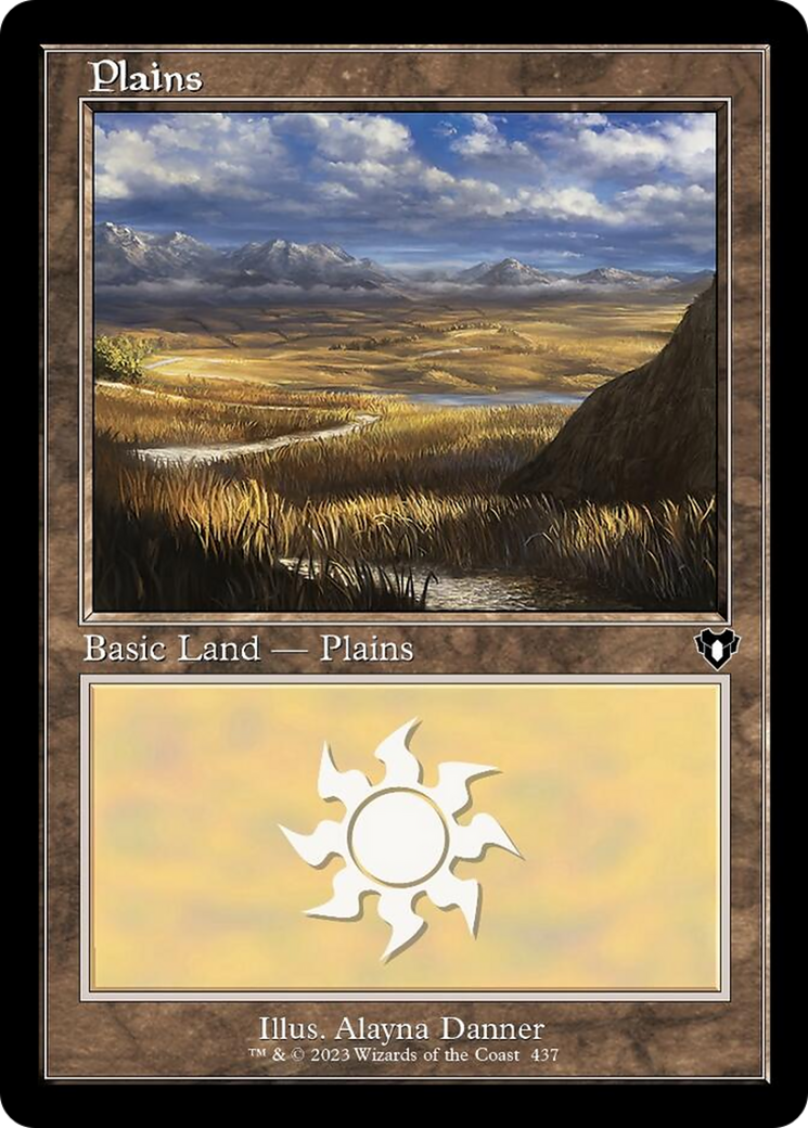 Plains (437) (Retro) [Commander Masters] | Grognard Games