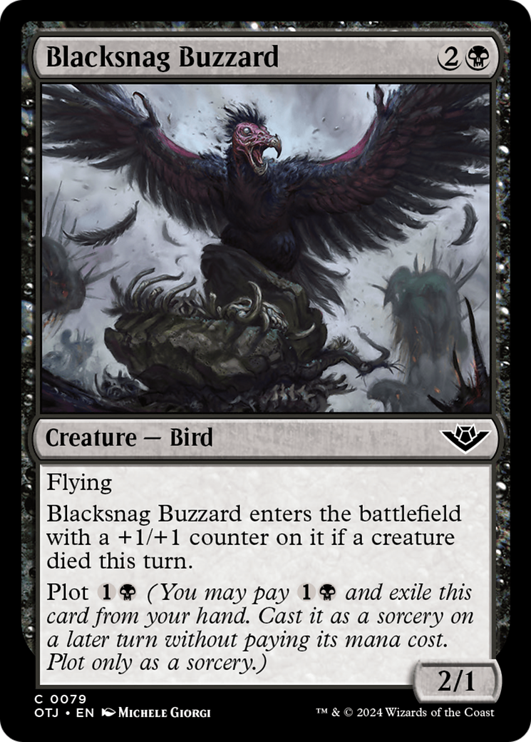 Blacksnag Buzzard (OTJ-079) - Outlaws of Thunder Junction Foil | Grognard Games