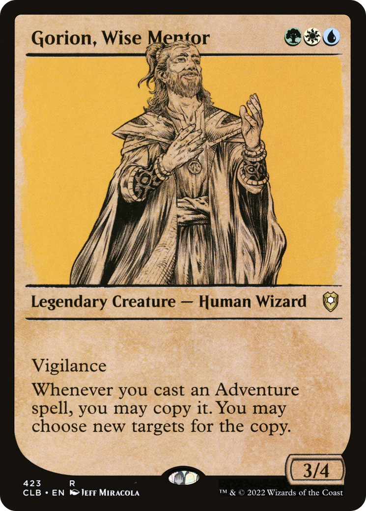 Gorion, Wise Mentor (Showcase) [Commander Legends: Battle for Baldur's Gate] | Grognard Games