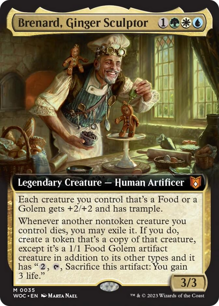 Brenard, Ginger Sculptor (Extended Art) [Wilds of Eldraine Commander] | Grognard Games