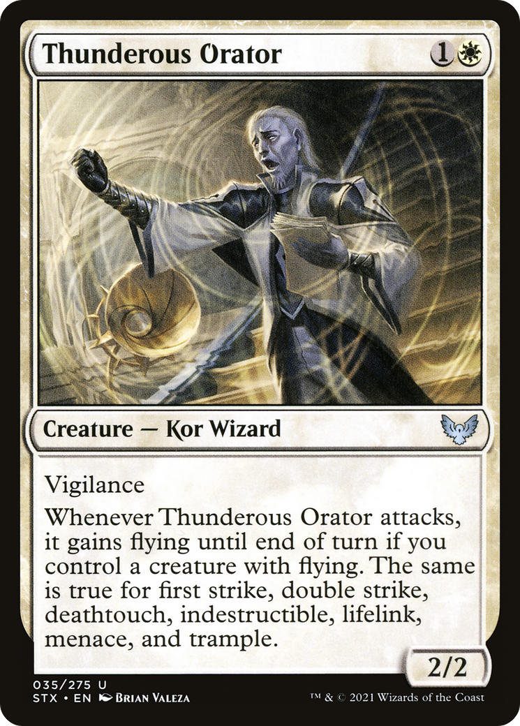Thunderous Orator [Strixhaven: School of Mages] | Grognard Games