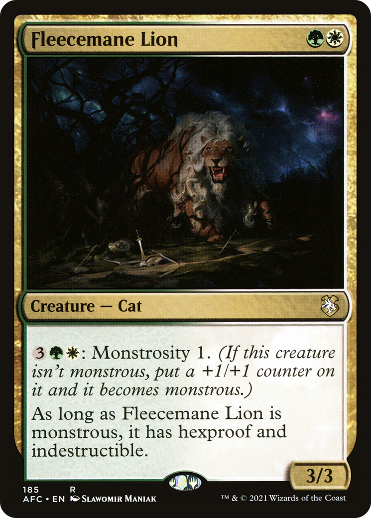 Fleecemane Lion [Dungeons & Dragons: Adventures in the Forgotten Realms Commander] | Grognard Games