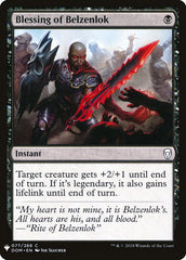 Blessing of Belzenlok [Mystery Booster] | Grognard Games