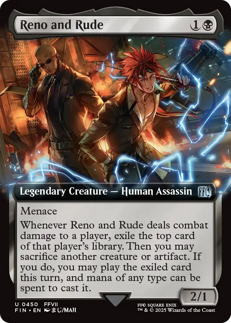 Reno and Rude (Extended Art) (FIN-450) - FINAL FANTASY Foil | Grognard Games