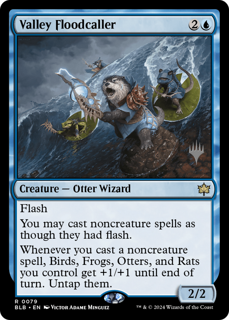 Valley Floodcaller (Promo Pack) [Bloomburrow Promos] | Grognard Games