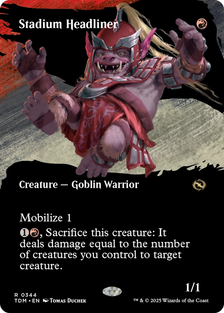 Stadium Headliner (TDM-344) - Tarkir: Dragonstorm: (Showcase) (Borderless) | Grognard Games