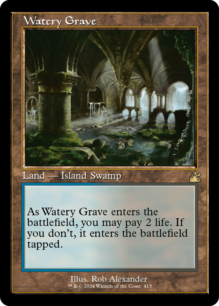 Watery Grave (Retro) [Ravnica Remastered] | Grognard Games