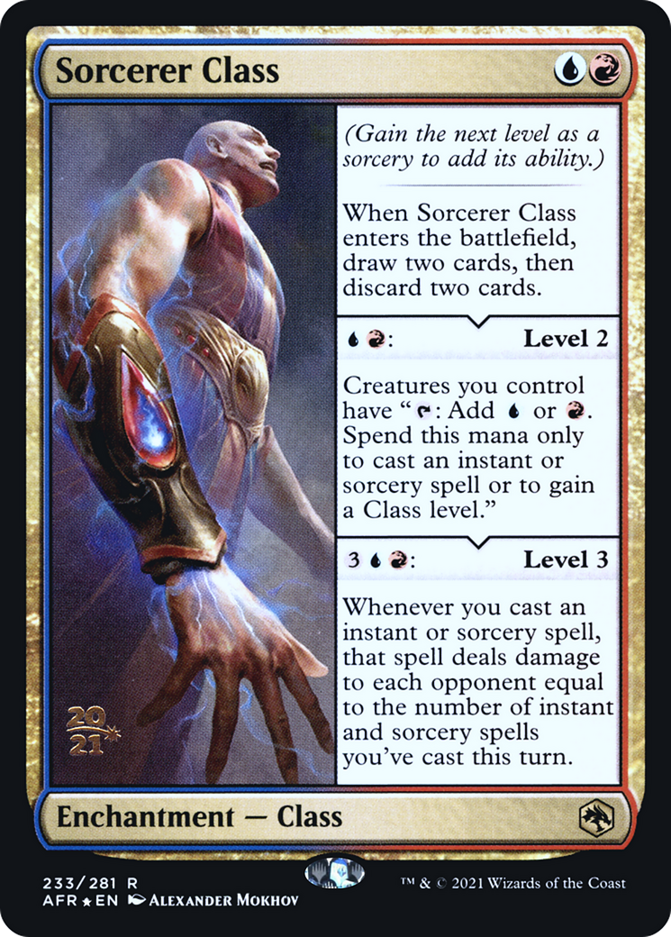 Sorcerer Class [Dungeons & Dragons: Adventures in the Forgotten Realms Prerelease Promos] | Grognard Games