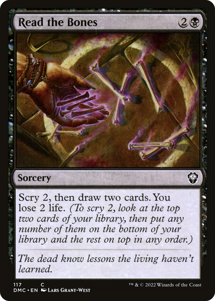 Read the Bones [Dominaria United Commander] | Grognard Games