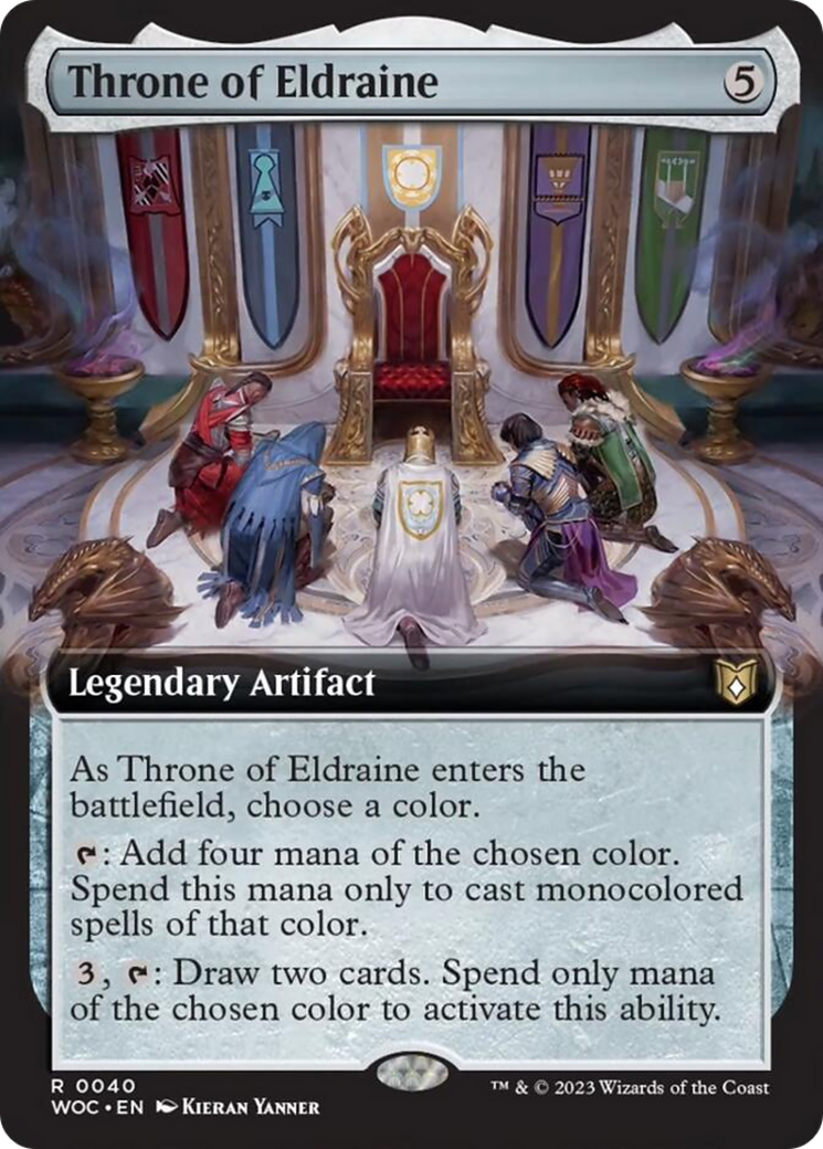 Throne of Eldraine (Extended Art) [Wilds of Eldraine Commander] | Grognard Games