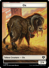 Phyrexian Golem // Ox Double-Sided Token [Commander Masters Tokens] | Grognard Games