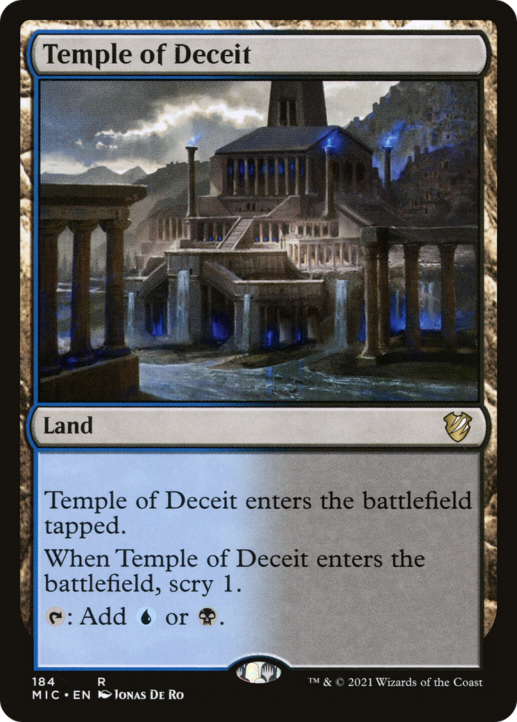 Temple of Deceit [Innistrad: Midnight Hunt Commander] | Grognard Games