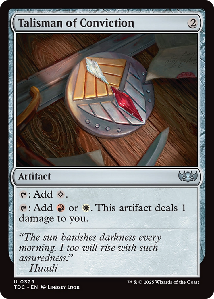 Talisman of Conviction [Tarkir: Dragonstorm Commander] | Grognard Games