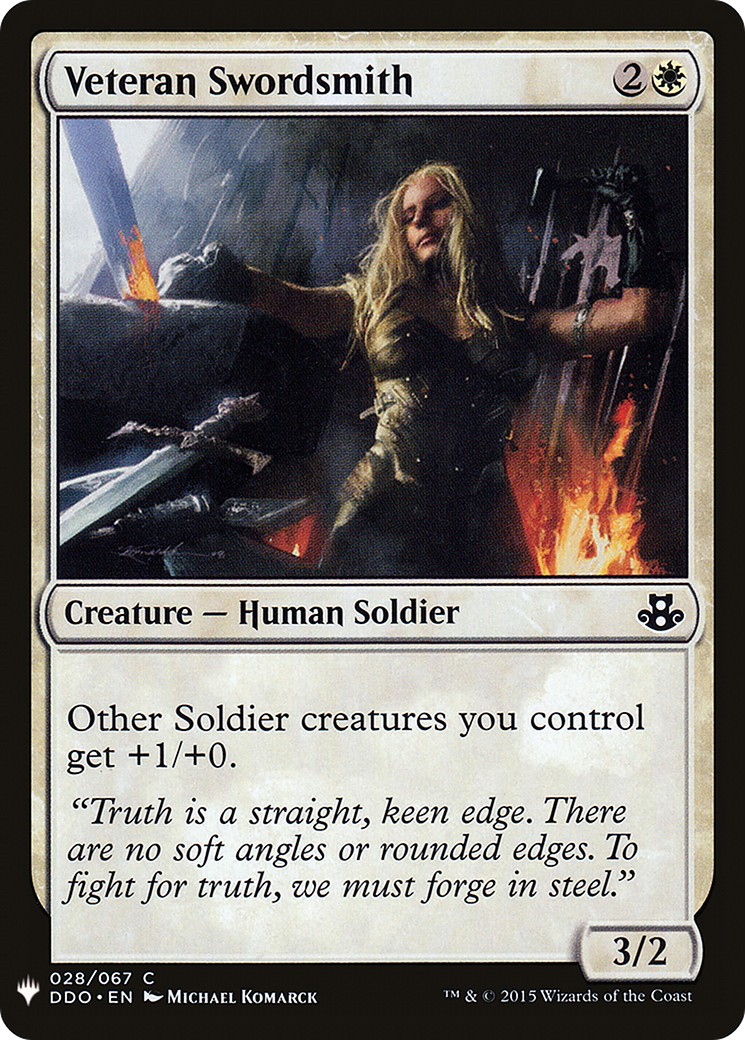 Veteran Swordsmith [Mystery Booster] | Grognard Games