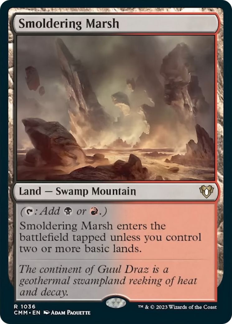 Smoldering Marsh [Commander Masters] | Grognard Games